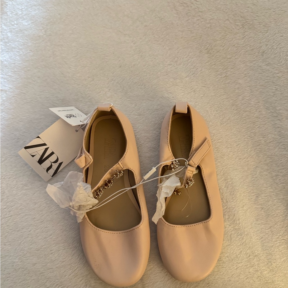 Zara Blush Pink Kids Dress Shoes